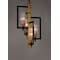 Maxim Lighting Flambeau 4-Light 13" Wide Black / Antique Brass Pendant Light 16114CLBKAB - alternate 4